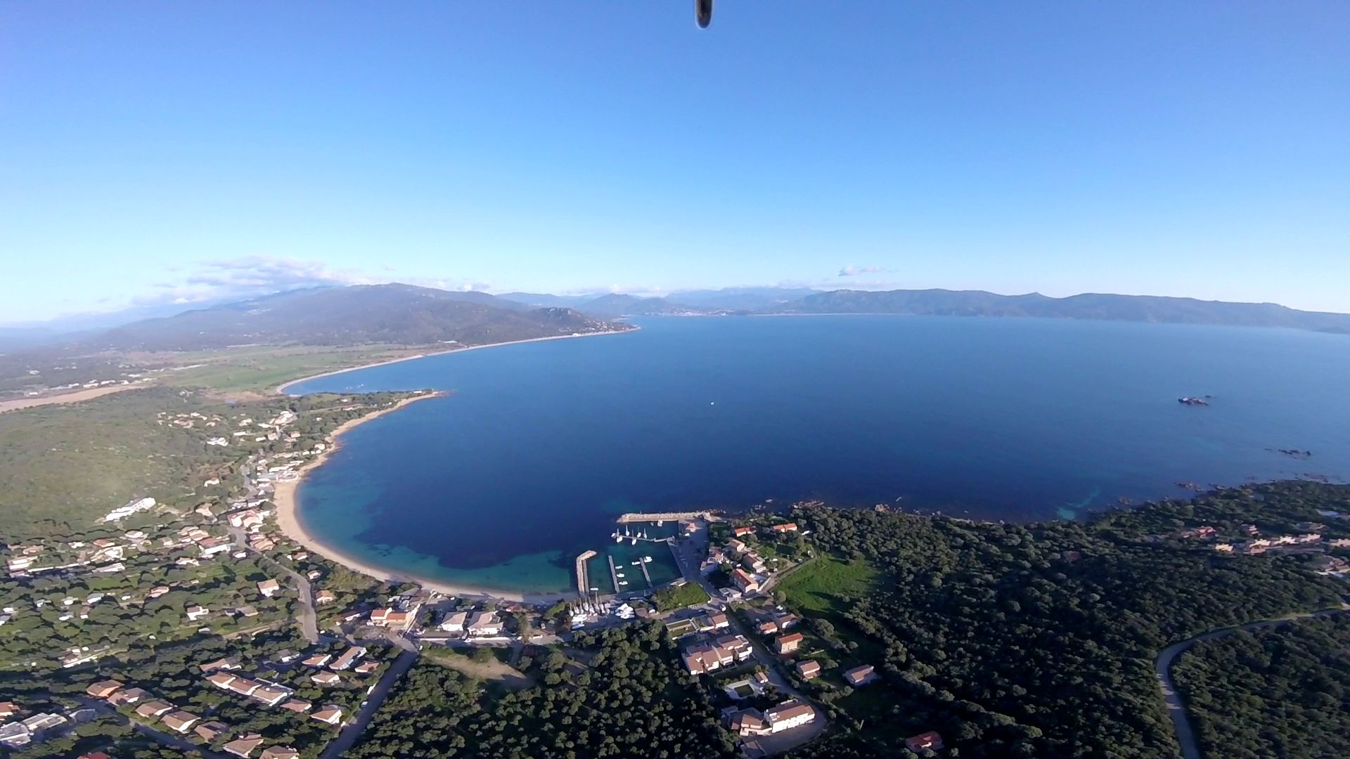 Corse vue du ciel en autogire